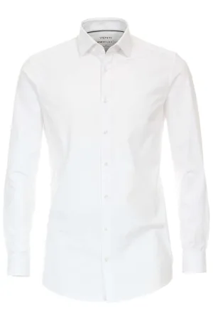 Venti Jerseyflex Body Fit Jersey shirt wit, Effen