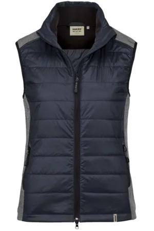 HAKRO Regular Fit Dames Hybride Vest Marine, Effen