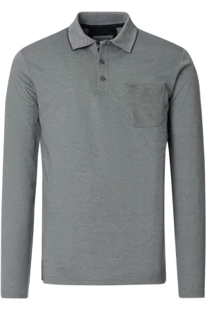 Redmond Casual Regular Fit Polo shirt grijs, Effen