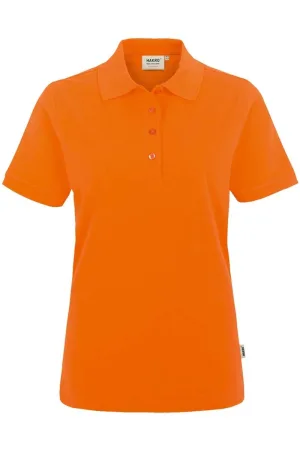 HAKRO 216 Regular Fit Dames Poloshirt oranje, Effen