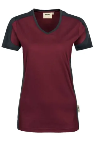 HAKRO MIKRALINAR® Regular Fit Dames T-shirt wijnrood, Effen