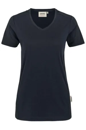 HAKRO MIKRALINAR® Regular Fit Dames T-shirt donkergrijs, Effen