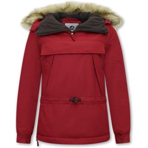 Matogla Anorak jas over je hoofd