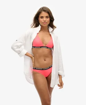 Superdry Vrouwen Elastische Triangelbikinitop Roze