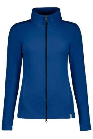 HAKRO Regular Fit Dames fleece jas blauw, Effen