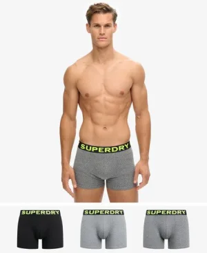 Superdry Mannen Triopak Boxers Grijs
