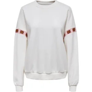 Only onlluni l/s o-neck embroidery cs sw 15347686 cloud dancer