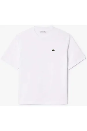 Lacoste Classic Fit Dames T-shirt wit, Effen