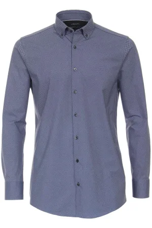 Venti Jerseyflex Modern Fit Jersey shirt blauw, Motief
