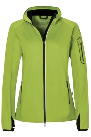 HAKRO Regular Fit Dames Softshell Jas groen, Effen