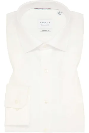 ETERNA Cover Shirt Comfort Fit Overhemd champagne, Effen