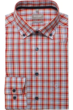 OLYMP Luxor Comfort Fit Overhemd sienna,