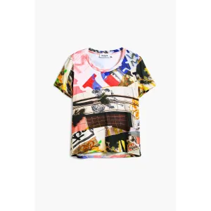 Dames-T-shirt Desigual Collage