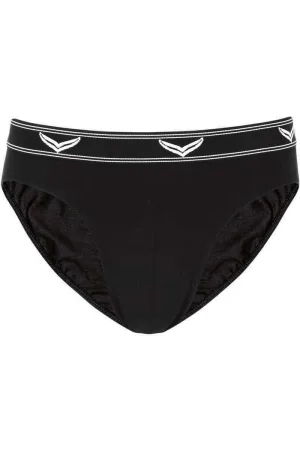 TRIGEMA Slips zwart, Effen