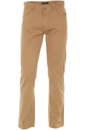 Casa Moda Straight Fit Broek beige, Effen