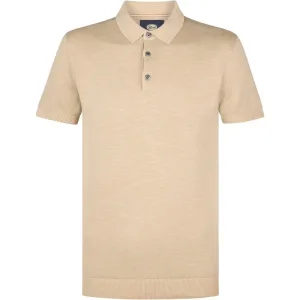 Petrol Industries Heren polo m-1050-kwc207 7130 light tan