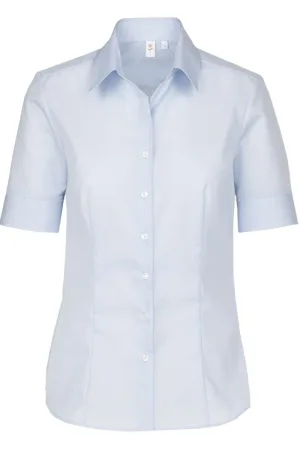 Seidensticker Regular Fit Dames Overhemd lichtblauw, Effen