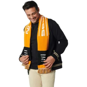 No Excess Scarf 3 coloured orange