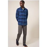 White Stuff Darwen Check Overshirt Dark Navy