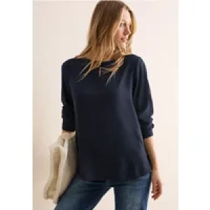 Cecil Dames Blouse in effen kleur in Blauw