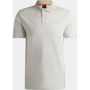 BOSS Orange Polo korte mouw Beige PeoxfordNew 10256894 01 50507814/271