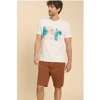White Stuff Palmer Drawstring Short Mid Brown
