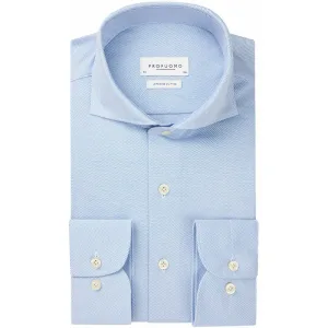 Profuomo Japanese knitted overhemd met lange mouwen