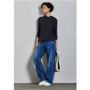 Street One Dames Sweat hoodie in Blauw