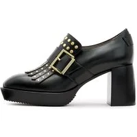 AllSaints Zia Stud Loafer Black Shine