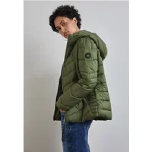 Street One Dames Kort gewatteerd jack in Groen