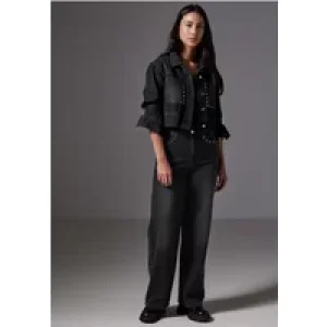 Street One Studio Dames Kort spijkerjack in Zwart