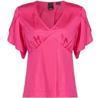 PINKO Williamson Blusa Satin Stretch Fuchsia Purple