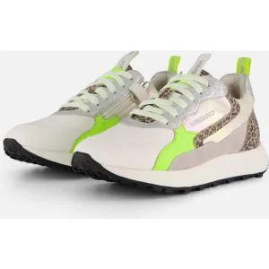 Vingino Vingino Animal Sneakers wit Leer