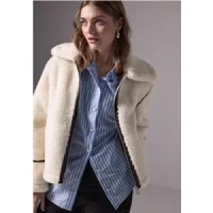 Street One Studio Dames Teddy jas met details in Wit