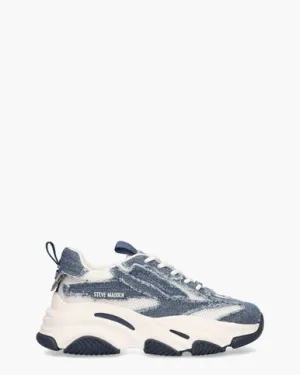Steve Madden Possession-E Jeansblauw/Wit