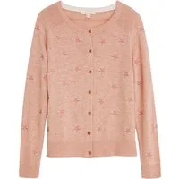 White Stuff Lulu Embroidered Cardi  Pink