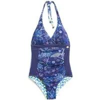White Stuff Coastal Reversible Swimsuit Navy