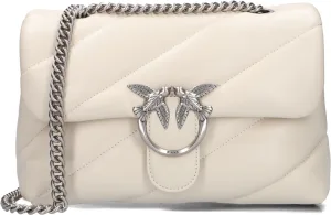 Pinko Schoudertas
Dames Love Puff Classic, Materiaal: Leer, Kleur: Wit