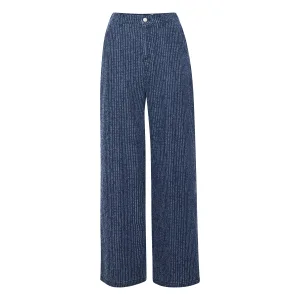 Damesbroek b.young Kanilla Dobby Denim