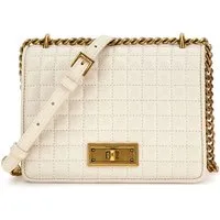 GUESS Emily Quilting Cross Pale Body Bag Pearl