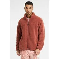 FILA Braunlage Sherpa Fleece Jacket Marsala