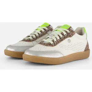 Vingino Vingino Animal Sneakers zilver Leer