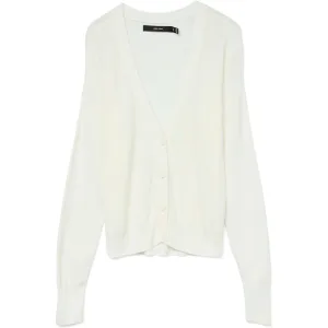 Vero Moda Vmnewlexsun ls short v-neck car ga off-white