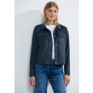 Cecil Dames Kort suède jack in Blauw