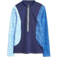 White Stuff Bay Rash Vest Blue Print