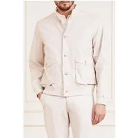 GUESS Bomber With Buttons Neutral Jacket Milk