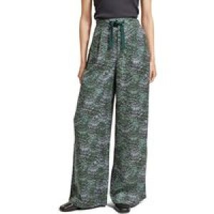 Scotch & Soda Eleni – High Rise Wide Leg Pyjama Pants Feather Bottle Green