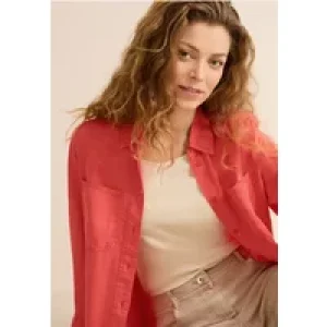 Cecil Dames Gewassen blouse in Oranje