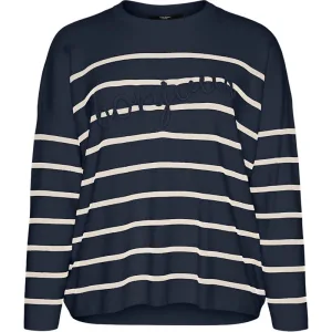 Vero Moda vmaria bonjour ls o-neck pullover g 10322312 birch stripes