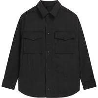 Closed Beach Shacket Black